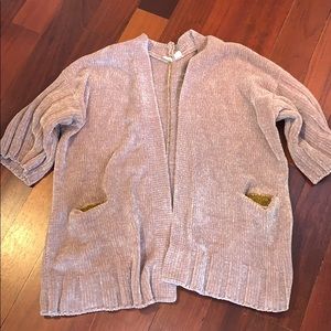Anthropologie Moth Chenille Oversized Cardigan